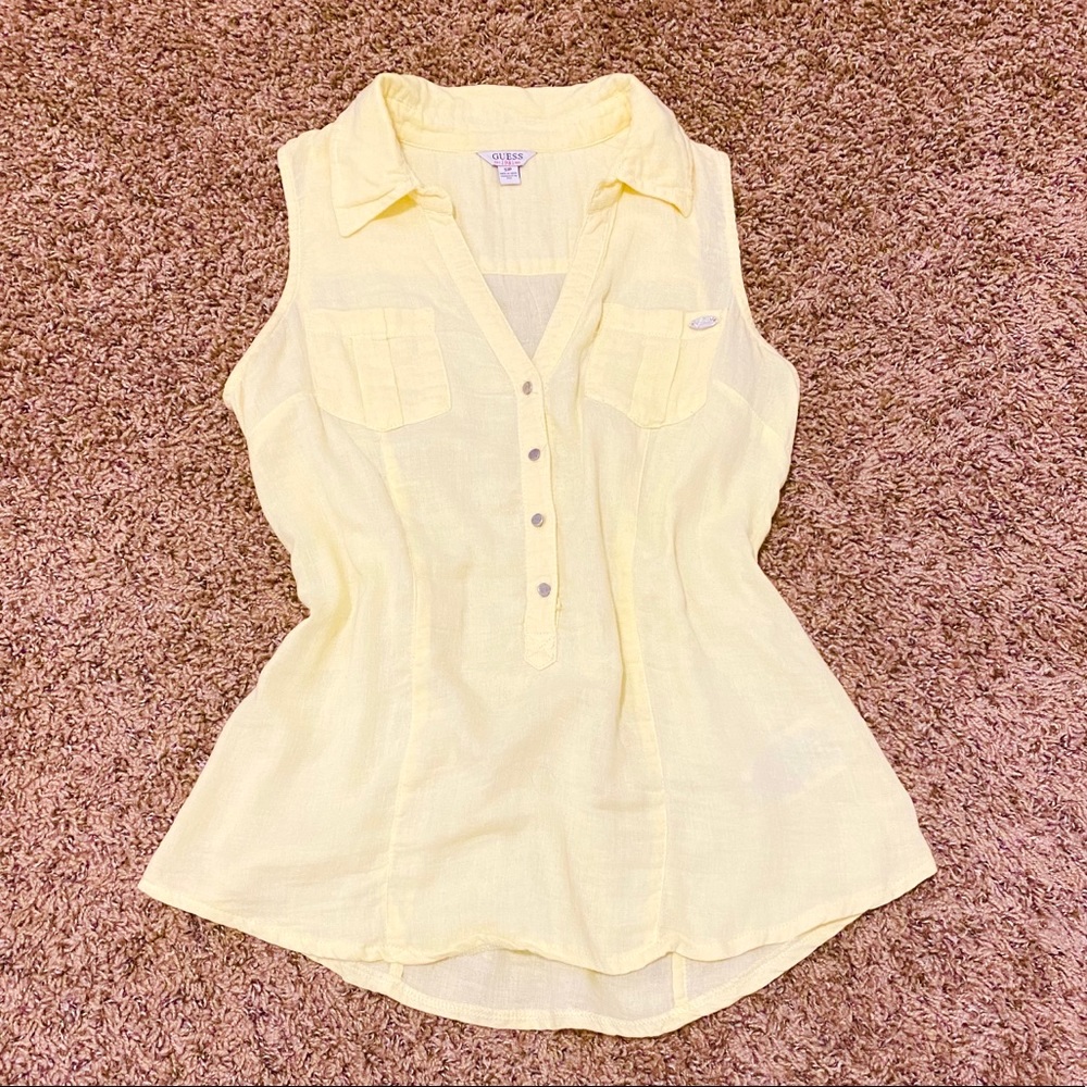 Guess yellow top